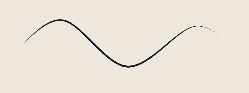 Clean ink: continuous pressure-sensitive contour