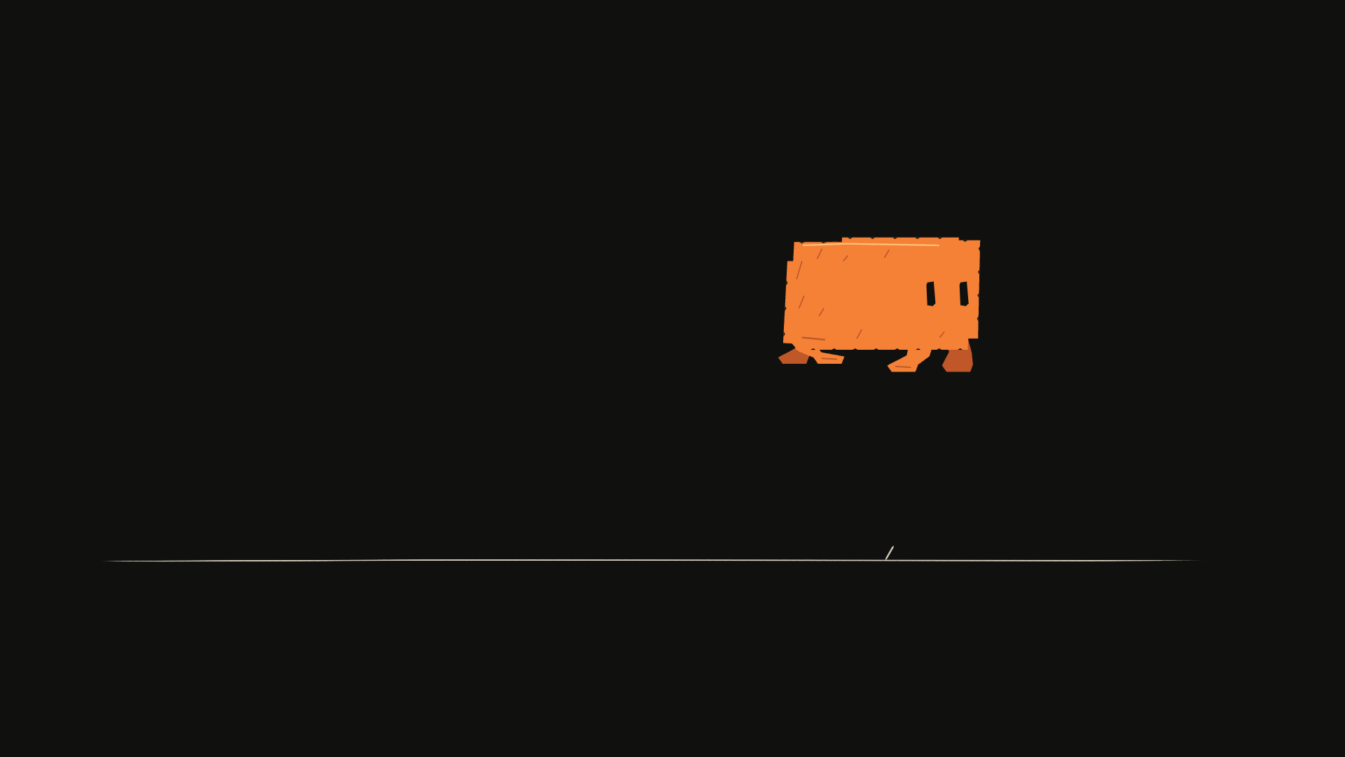 The character preparing for a hop, rendered from the editable example